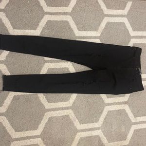 Black distressed skinny jeans from PrettyLittleThing size 6